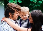 София Ротару с мужем и сыном