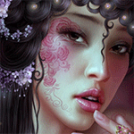 99px_ru_avatar_138087_devushka_s_risunkom_na_lice_prislonila_palec_s
